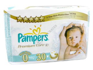 Памперс New Baby Premium Care от 2,5 кг № 30