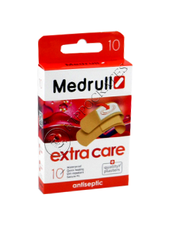 Пластырь MEDRULL Extra Care (1.9x7.2 см-6 шт, 2.5x7.2 см-4 шт.) № 10