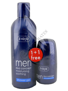 Ziaja Men Duo-concept Gel de dus + Antiperspirant roll-on 