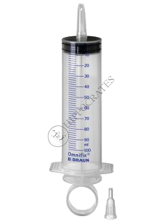 Irrigation syringe, three-part, 100 ml w.catherer fitting (4614003F)