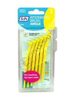 TePe Set de perii interdentare angulate, 0.7 mm, size 4