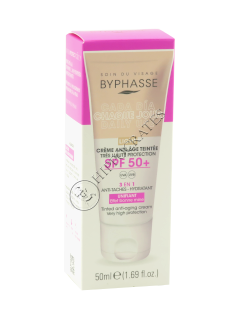 Byphasse Anti-Aging crema fata nuantatoare (light) SPF50